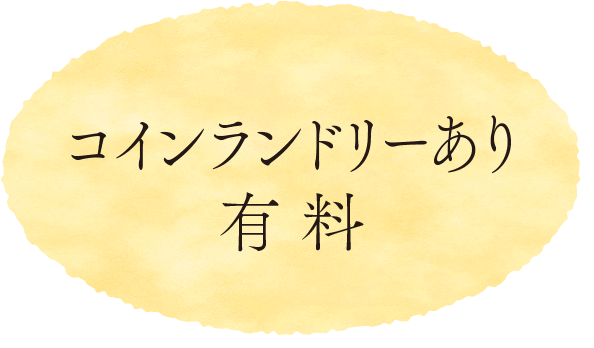 コインランドリーあり 有料
