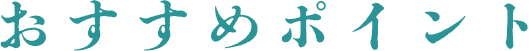 おすすめポイント